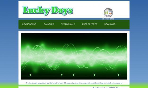 Lucky Days Astrology software for gambling
