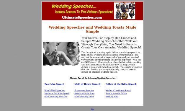 Instant Wedding Speeches – Wedding Toasts – Wedding Speech – Wedding Toast
