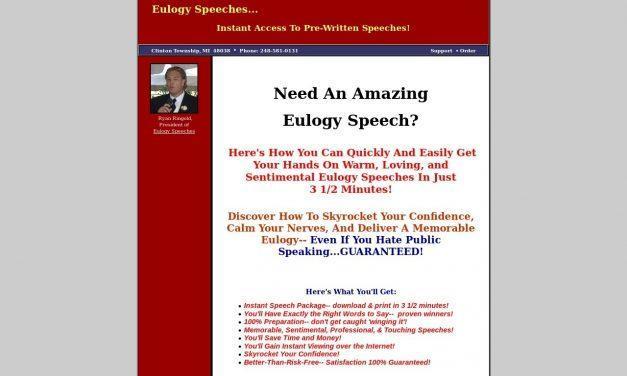 Eulogy Speeches, Funeral Speeches, and Poems