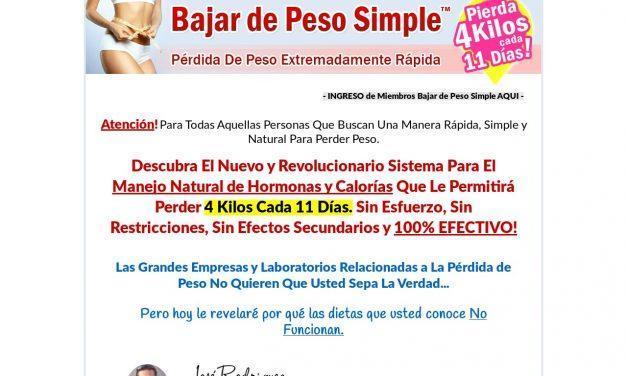 Bajar de Peso Simple™ | Pérdida De Peso Extremadamente Rápida