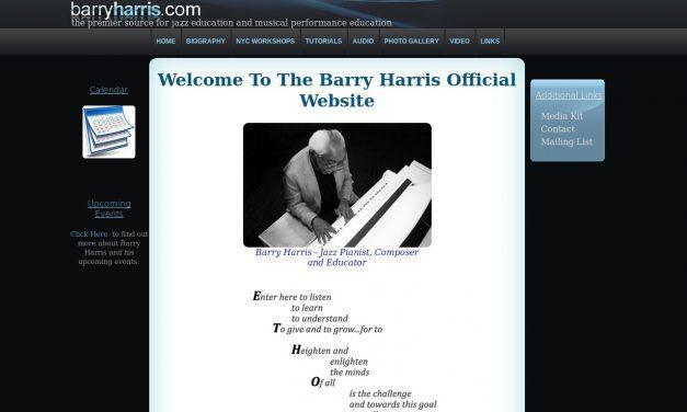 The Official Barry Harris Website for Jazz Education and Information