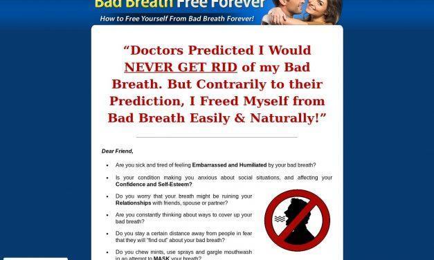 Bad Breath Free Forever – The 100% Natural Remedy For Bad Breath!