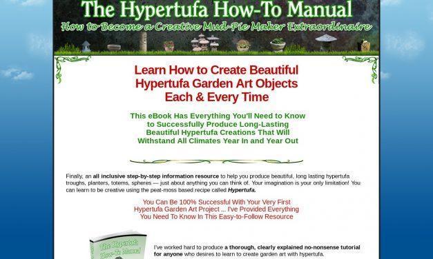 “Hypertufa How-To Manual” | Garden Art PDF eBook