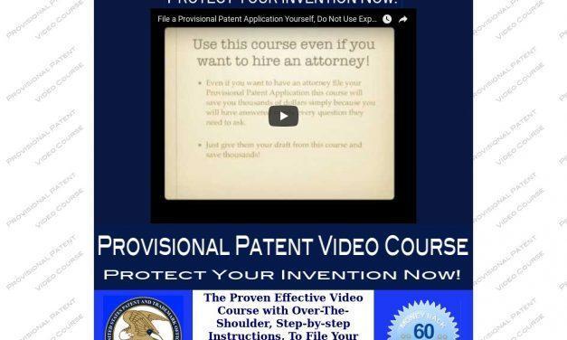 Provisional Patent Video Course