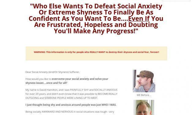 Dissolve Social Anxiety Signup Page
