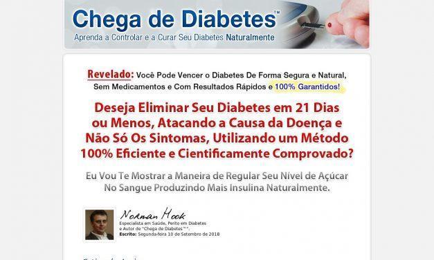 Chega de Diabetes™ | Aprenda a Controlar e a Curar Seu Diabetes Naturalmente