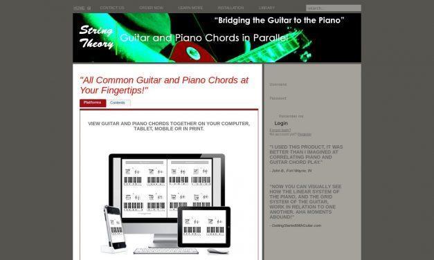 Guitar and Piano Chords Together | StringTheoryChords.com