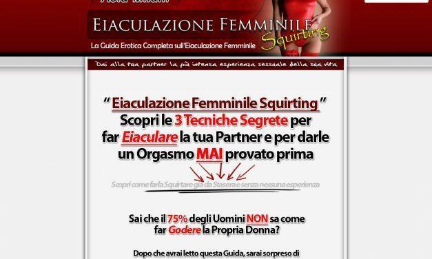 Eiaculazione Femminile Squirting:Vuoi vederla Spruzzare??!