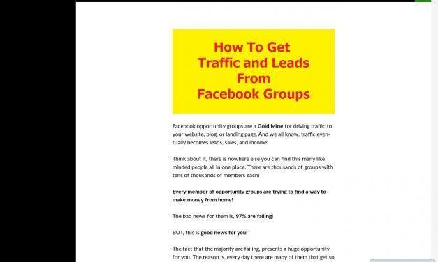 How To Get Traffic & Leads From Facebook Groups