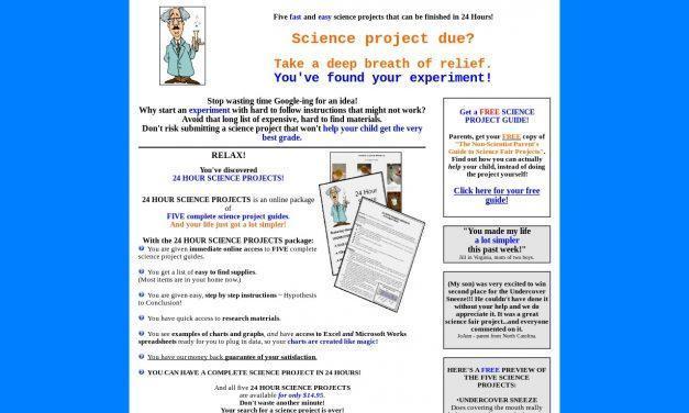 24 Hour Science Projects