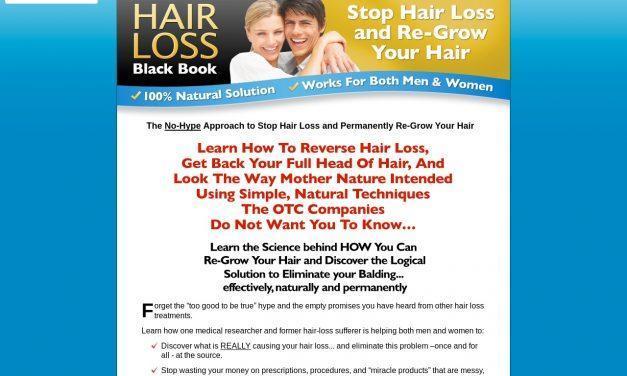 Hair Loss Black Book – Stop Hair Loss & Re-Grow Your Hair