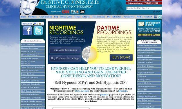 Steve G. Jones – Self Hypnosis MP3 and Self Hypnosis CDs