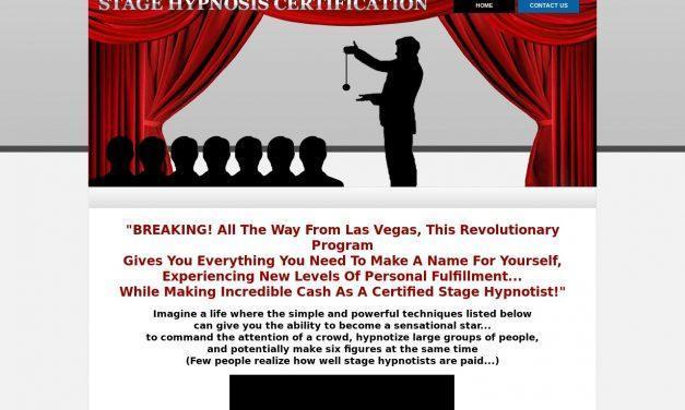 Stage Hypnosis Certification