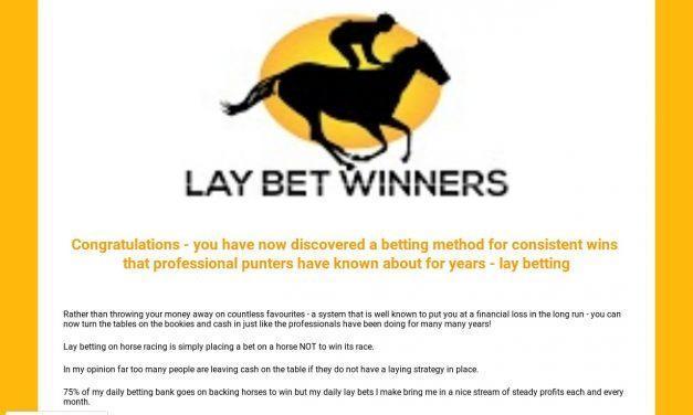 Lay Bet Winners Horse Racing Tips