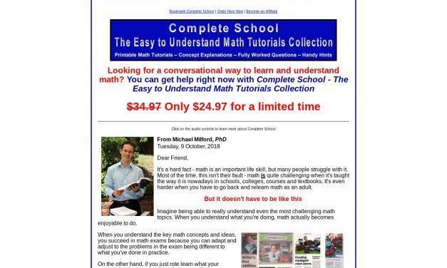 Complete School – The Easy to Understand Math Tutorials Collection