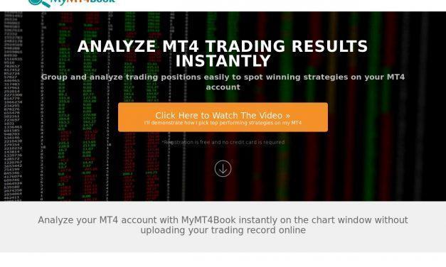MyMT4Book Analyzer | Instant MT4 Account Analysis Right On The Chart