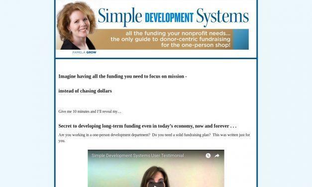 Simple Development Systems Fundraising