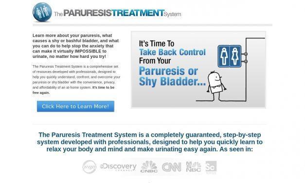 The Paruresis Treatment System – Resources and Help for Shy Bladder