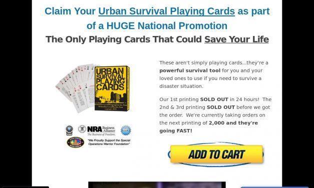 ClickBank — Urban Survival Playing Cards