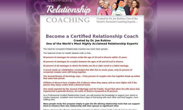 Joe Rubino’s Relationship Coaching Certification