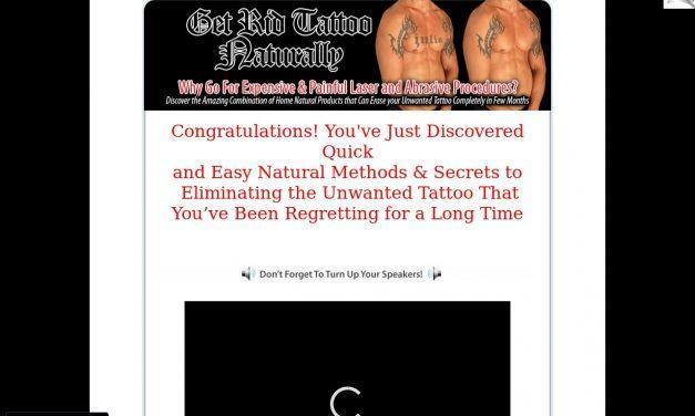 Get Rid of Tattoo Naturally | How to Remove Unwanted Tattoo Using Natural Products