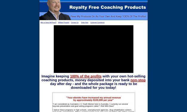 Royalty Free Coaching Products – You Keep 100% Of The Profits!