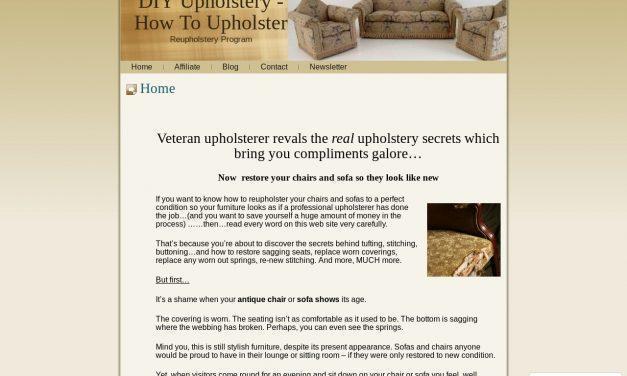 DIY Upholstery – How To Upholster
