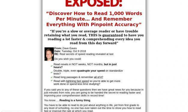 Speed Reading Acceleration Secrets Course by Dave Eaves