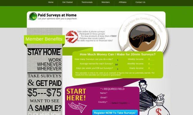 Paid Surveys at Home –
