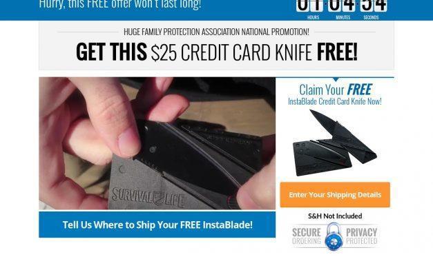 FREE CREDIT CARD KNIFE