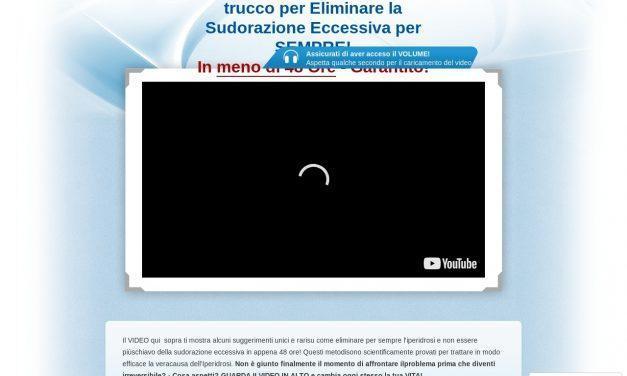 Miracolo per Iperidrosi – Video GRATUITO