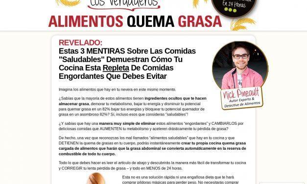 Los Verdaderos Alimentos Quema Grasa