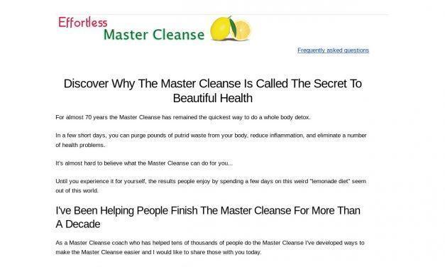 The Master Program That Made The Master Cleanse Easy