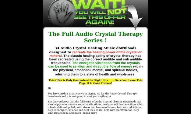 Audio Crystal Therapy One Time Offer
